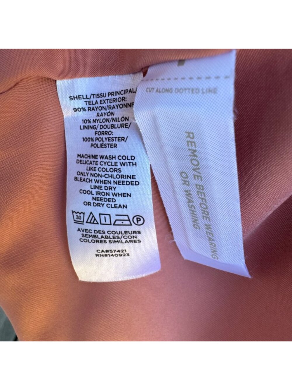Loft Womens Peach Blazer Size M Lightweight Rayon/Nylon Blend Career New - Picture 4 of 16